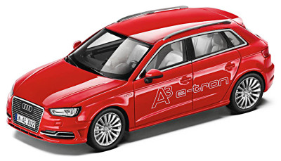 Модель автомобиля Audi A3 Sportback e-tron, Misano red, Scale 1:43