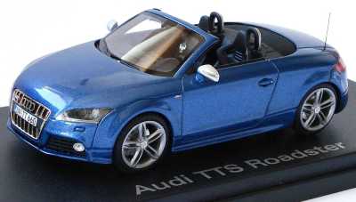 Модель автомобиля Audi TT S Roadster, Sprint Blue, Scale 1:43