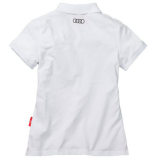 Женская рубашка-поло Audi Womens Poloshirt, Audi Sport, White 2016, артикул 3131603101