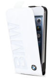 Кожаный чехол BMW для iPhone 5/5S Logo Signature White, артикул J5200000045