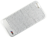 Крышка-чехол BMW для iPhone 6 M-Collection Carbon & Aluminium Finish, Silver, артикул J5200000091