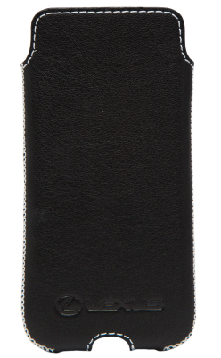 Кожаный чехол Lexus для iPhone 6 Plus, Leather Smartfone Case Black