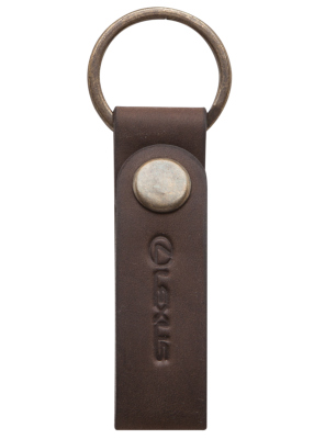 Кожаный брелок для ключей Lexus Casual Keyring, Brown Leather