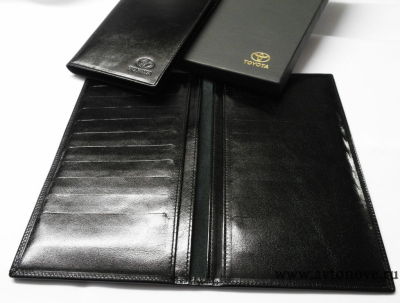 Обложка для документов и паспорта Toyota Leather Case, Black