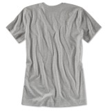Женская футболка BMW V-neck T-Shirt, Ladies, Aluminium Grey Melange, артикул 80142411037