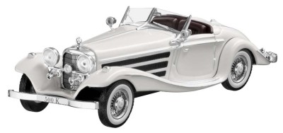 Модель Mercedes-Benz 500 K Special Roadster, W 29 (1936), Scale 1:43, White 2018