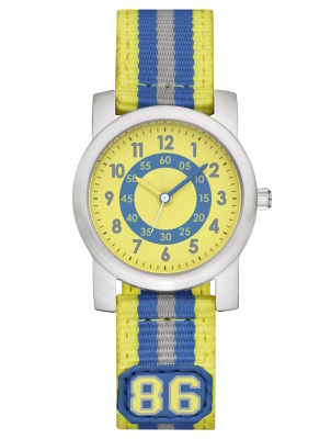 Детские наручные часы Mercedes-Benz Watch, MB Kids' Watch  silver / yellow / blue
