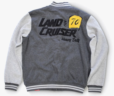 Куртка-бомбер мужская Toyota Land Cruiser 70, Dark Grey