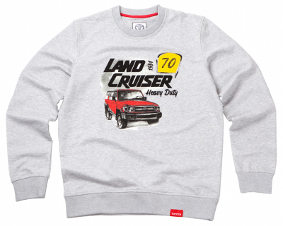 Мужская толстовка Toyota Land Cruiser 70, Grey
