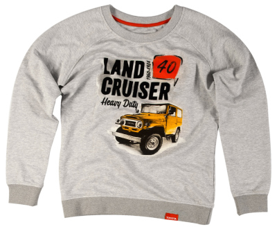 Женская толстовка Toyota Land Cruiser 40, Ladies Hoody, Grey