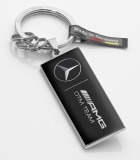 Брелок Mercedes-Benz Key Ring, Hockenheim, Black / Silver, артикул B67995190