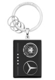 Брелок Mercedes-Benz Key Ring, ONE TEAM, Black / Silver, артикул B66958203