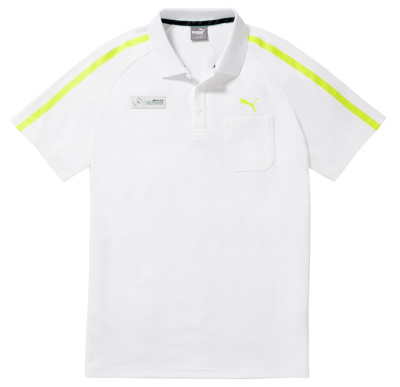Мужская футболка поло Mercedes AMG Petronas Men's Polo Shirt, White