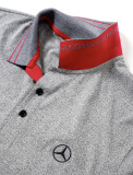 Мужская футболка поло Mercedes-Benz Men's Polo Shirt, Boss Green, Grey, артикул B66958241
