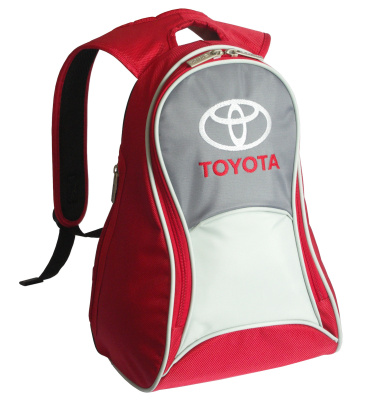 Рюкзак Toyota Slim Backpack, Red-Grey