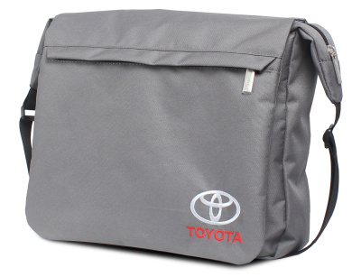 Наплечная сумка для документов и ноутбука Toyota Messenger Bag, Grey