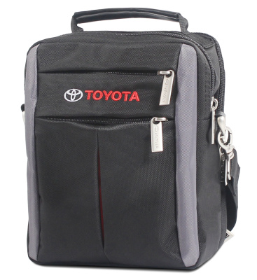 Компактная мужская сумка для документов Toyota Men's Shoulder Bag, Black