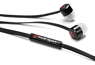 Наушники петельки Audi In Ear plugs, Audi Sport, black/red