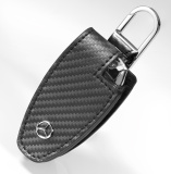 Кожаный футляр для ключей Mercedes-Benz Key Wallet, Carbon Leather, Black, артикул B66958325