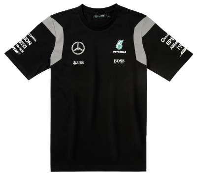 Мужская футболка Mercedes F1 Men's T-shirt, Driver, Black