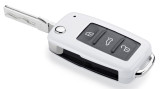 Накладка на ключ Volkswagen Beetle Maggiolino Plastic Key Cover, White, артикул 5C0087012A