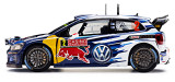 Модель автомобиля Volkswagen Polo R WRC, 1:43, Latvala/Anttila, артикул 6C1099300B