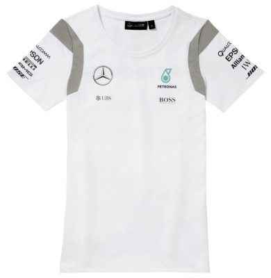 Женская футболка Mercedes-AMG Petronas F1 Women's Driver T-shirt, White