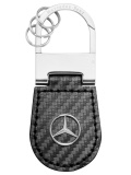 Брелок Mercedes-Benz Key Ring Shanghai, Carbon Leather, Black, артикул B66958324