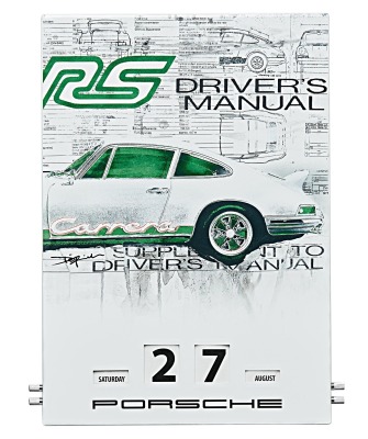 Вечный календарь Porsche Enamel Calendar RS 2.7 Collection - Limited Edition