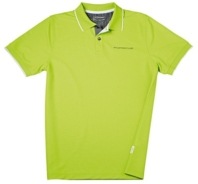 Мужское поло Porsche Men’s Golf Polo Shirt Sport, Acid Green