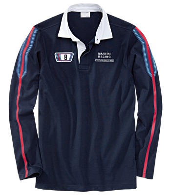 Рубашка-поло с длинным рукавом Porsche Martini Rugby shirt, Dark Blue