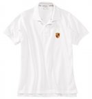 Мужская рубашка-поло Porsche Men's Polo Shirt, Logo, White