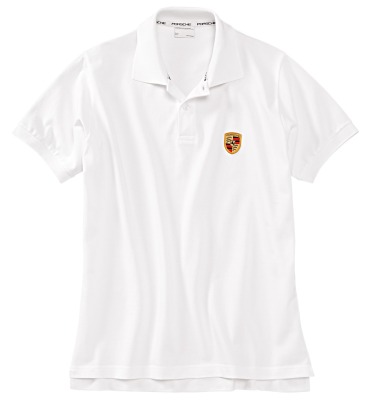 Мужская рубашка-поло Porsche Men's Polo Shirt, Logo, White