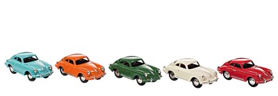 Набор из 5 магнитных моделей автомобилей Porsche Set of 5 magnetic cars