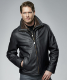 Кожаная куртка Porsche Unisex Leather Jacket, Black, артикул WAP90000S16
