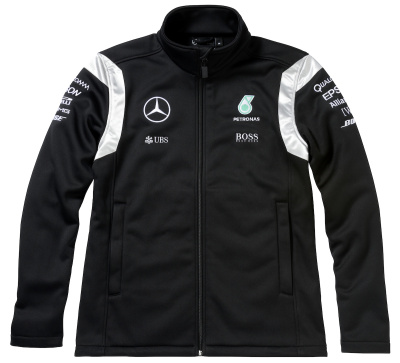 Мужская куртка Mercedes F1 AMG Petronas Men's Softshell Jacket, Team, Black