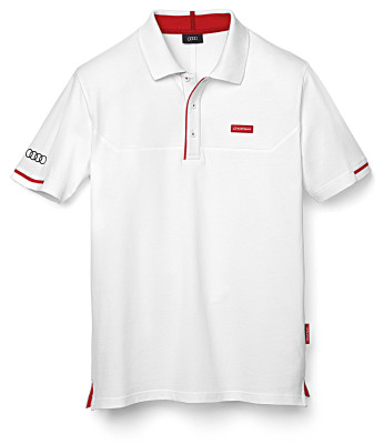 Мужская рубашка-поло Audi Mens poloshirt, Audi Sport, White
