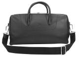 Кожаная дорожная сумка Jaguar Classic Weekend Bag - Black, артикул JBLU340BKA