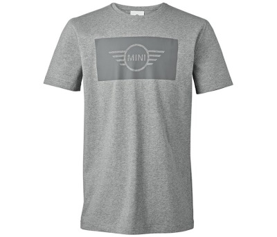 Мужская футболка MINI Men's T-Shirt, Wing Logo Cut-Out, Grey