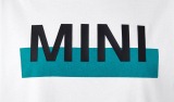 Женская футболка MINI T-Shirt Women’s Wordmark Colour Block, White/Aqua, артикул 80142445547