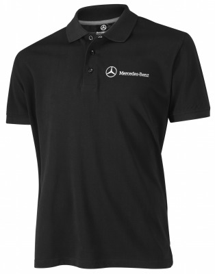 Мужская рубашка поло Mercedes-Benz Men's Polo Shirt, Eventwear, Black