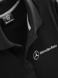Мужская рубашка поло Mercedes-Benz Men's Polo Shirt, Eventwear, Black, артикул B66958035