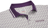 Мужская рубашка поло Toyota Men's Polo Shirt, Weekend, White/Purple, артикул TMSUV1M01M00