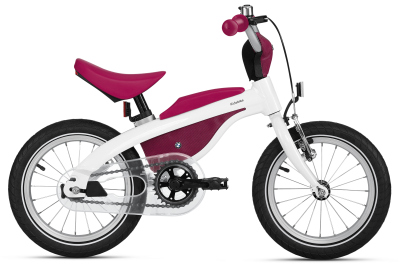 Детский велосипед беговел BMW Kidsbike, White / Raspberry Red, 2016
