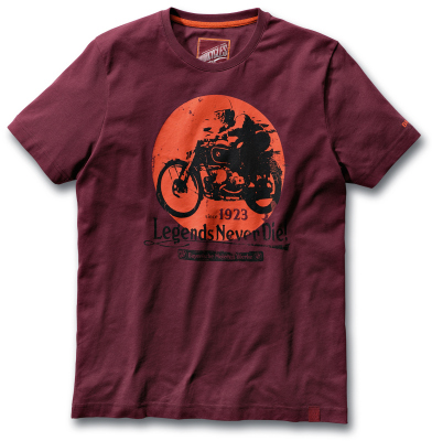 Мужская футболка BMW Motorrad Legends T-Shirt, for Men, Red-Brown
