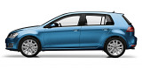 Модель автомобиля Volkswagen Golf 7, Pacific Blue Metallic, Scale 1:43, артикул 5G4099300F5A