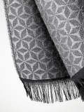 Мужской шерстяной шарф Mercedes-Benz Men's scarf, Business, Anthracite/grey/black, артикул B66952676
