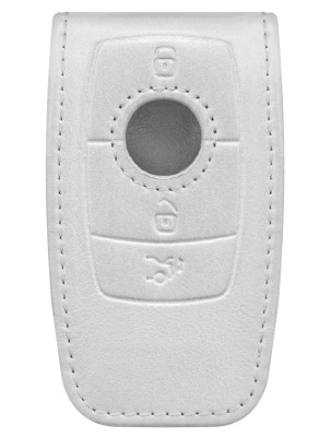 Кожаный чехол для ключей Mercedes-Benz Key Sleeve, Gen. 6, Leather, White