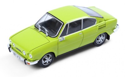 Модель автомобиля Skoda 110R Coupé, Scale 1:43, Light Green