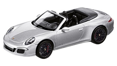 Модель автомобиля Porsche 911 Carrera 4 GTS Cabriolet, Scale 1:43, Rhodium Silver